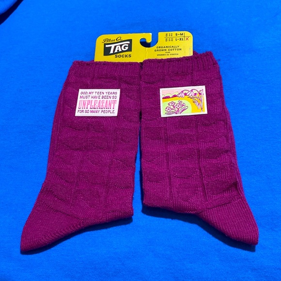 Blue Q Tag socks - Picture 1 of 3